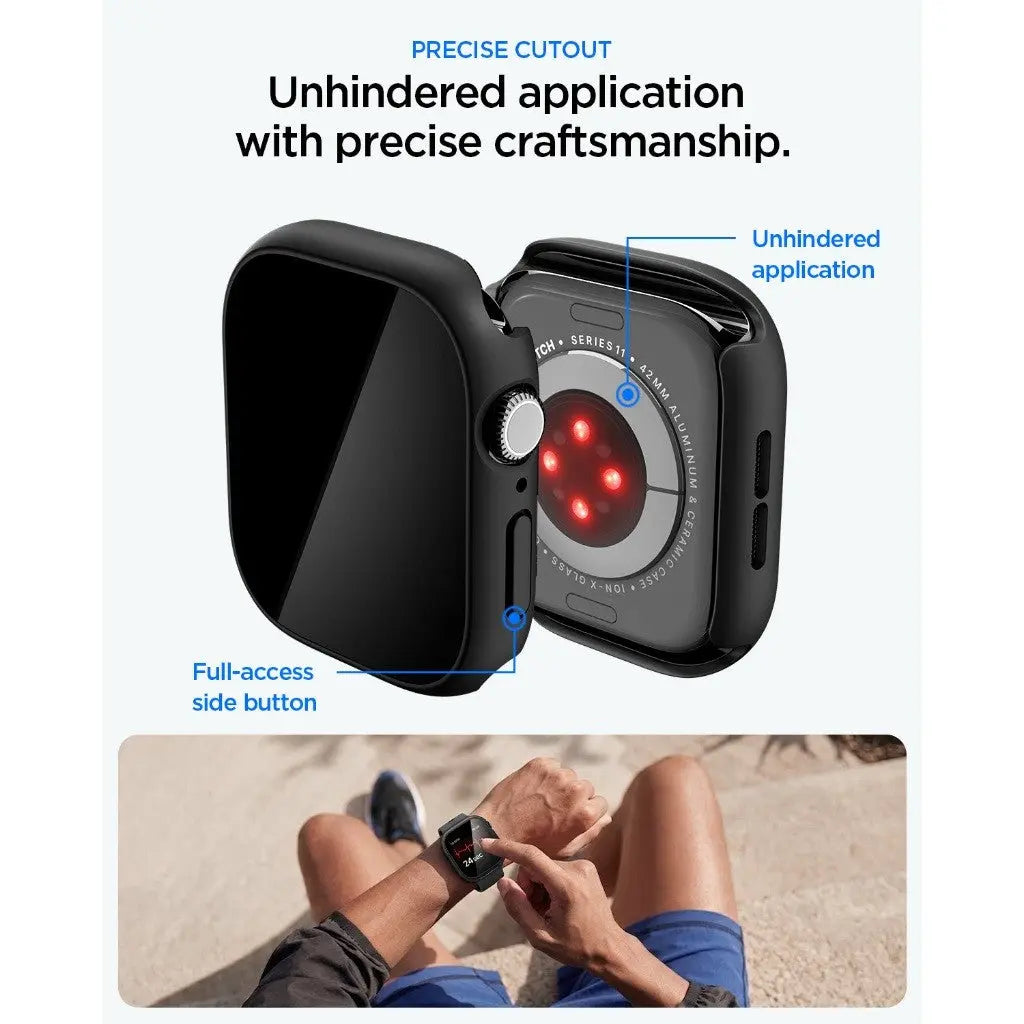 Apple Watch Case Series 11/10 (42mm) Thin Fit 360 with Tempered Glass