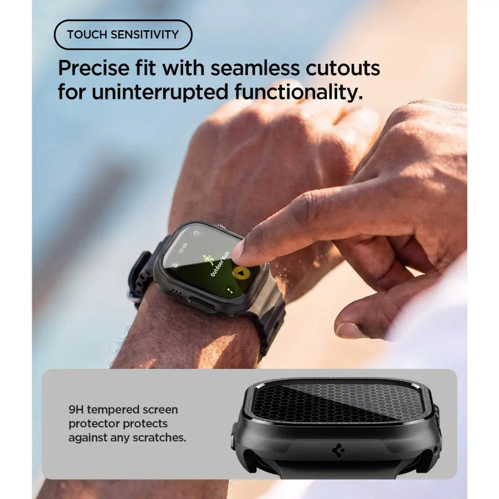 Apple Watch Case Ultra 3 / 2 / 1 (49mm) Aluminum Fit With Tempered Glass