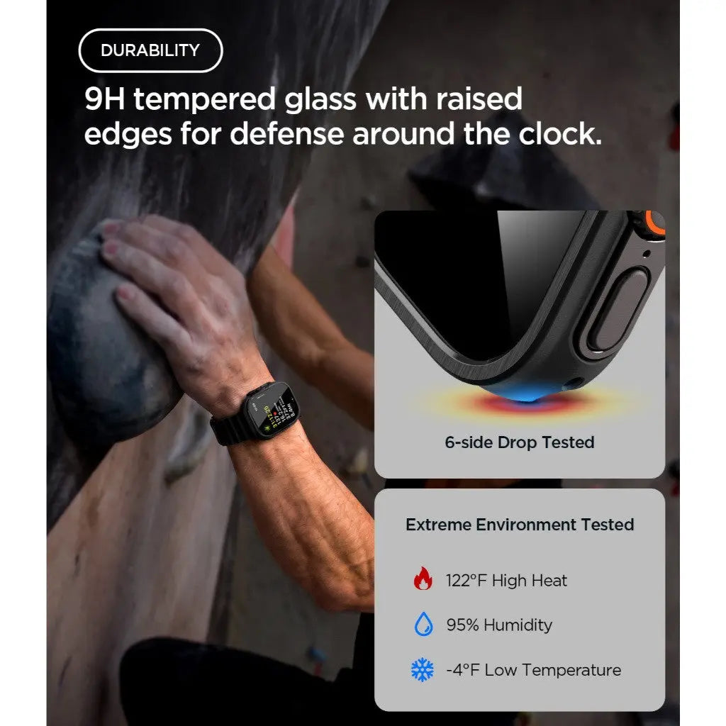 Apple Watch Case Ultra 3 / 2 / 1 (49mm) Aluminum Fit With Tempered Glass