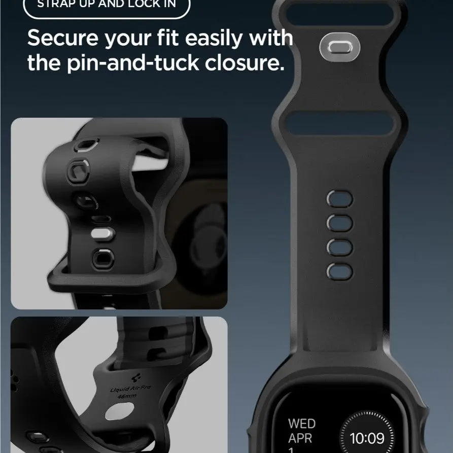 Apple Watch Series 12 Case (46mm) Liquid Air Pro With Watch Band