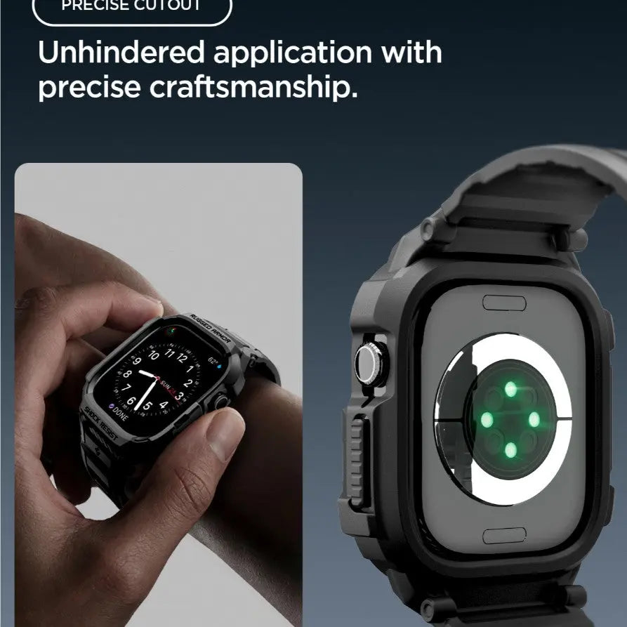 Apple Watch Series 12 Case (46mm) Rugged Armor Pro with Strap