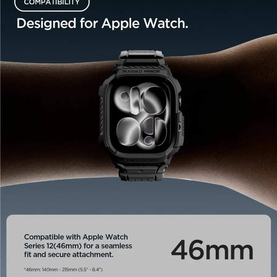 Apple Watch Series 12 Case (46mm) Rugged Armor Pro with Strap