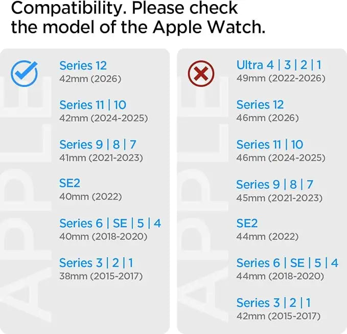 Apple Watch Strap Series (42mm/41mm/40mm/38mm) Lite Fit