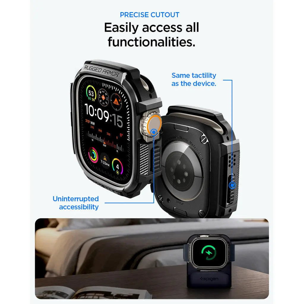 Apple Watch Ultra 3 / 2 / 1 (49mm) Case Rugged Armor + Screen Protector