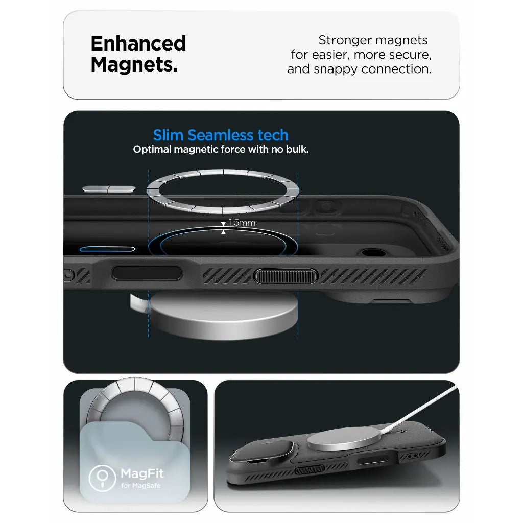 [Camera Cover] Spigen iPhone 17 Case 6.3" Optik Armor MagFit Magnetic Case Camera Slide Cover iPhone Case