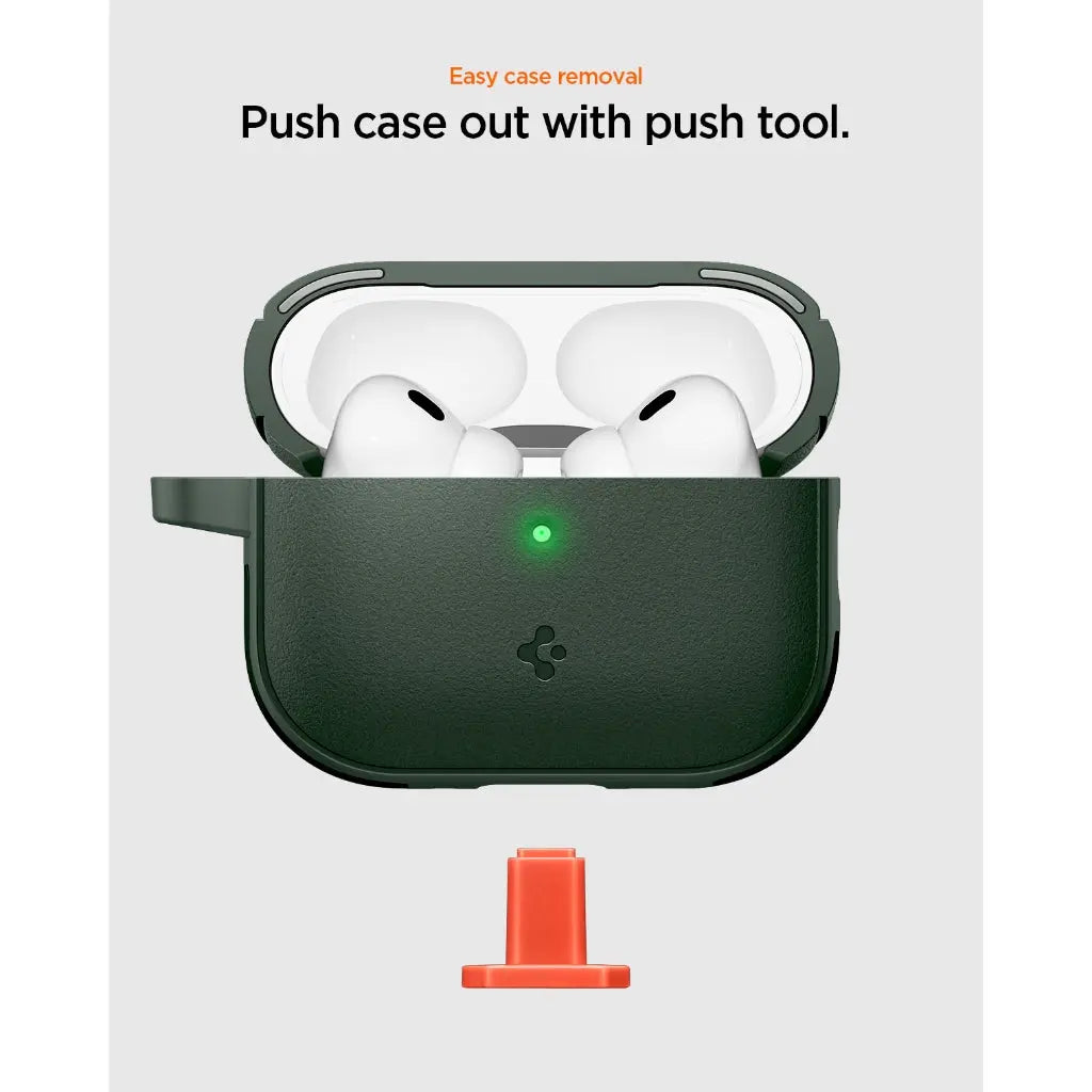 Custodia Spigen Classic LS Per AirPods Pro 3 (2025) – Design Vintage Con Moschettone, TPU+PC, Colore Stone