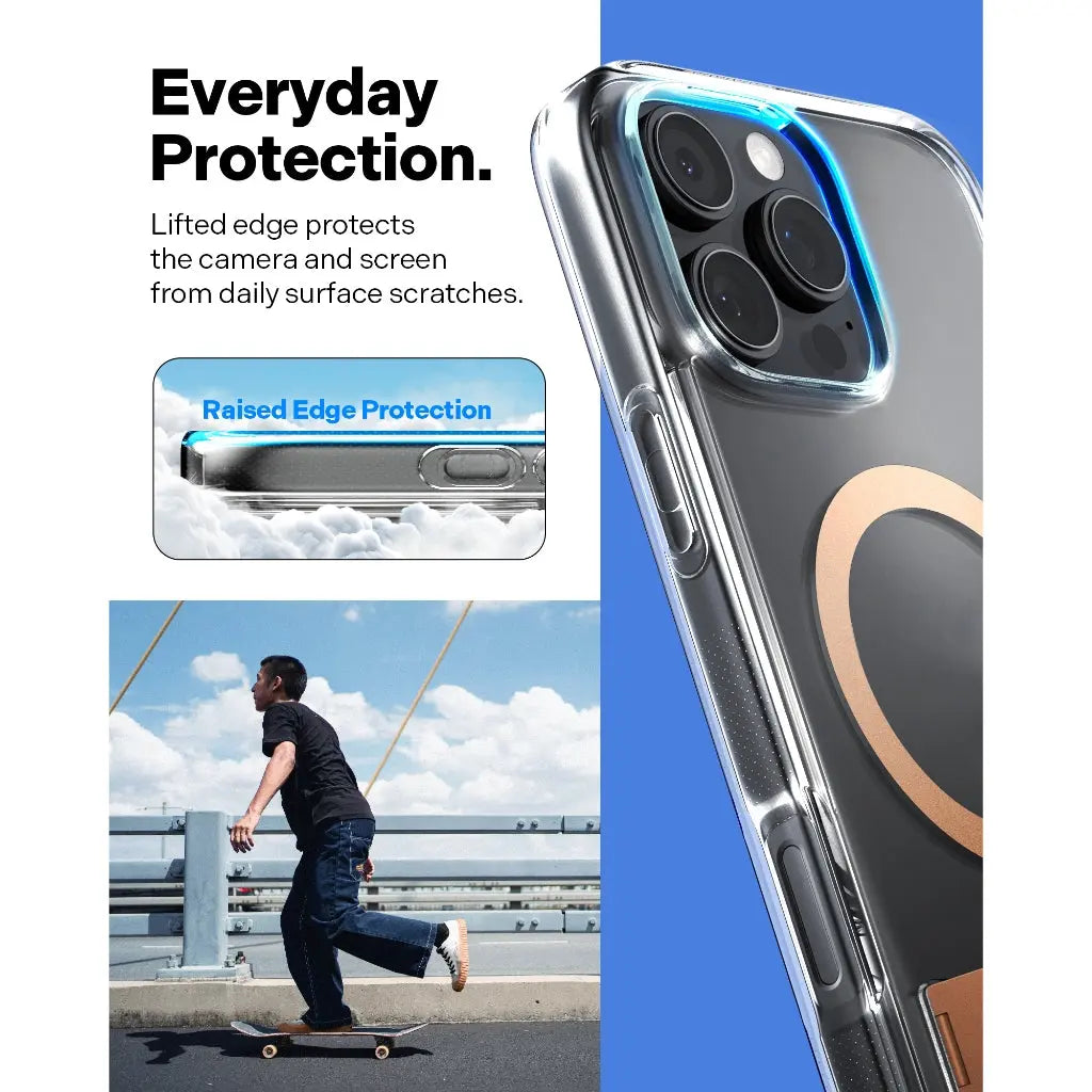 Caseology iPhone 16 Pro Max Case 6.9" Capella MagFit Kickstand Clear Case Magnetic Phone Case iPhone Case iPhone Cover