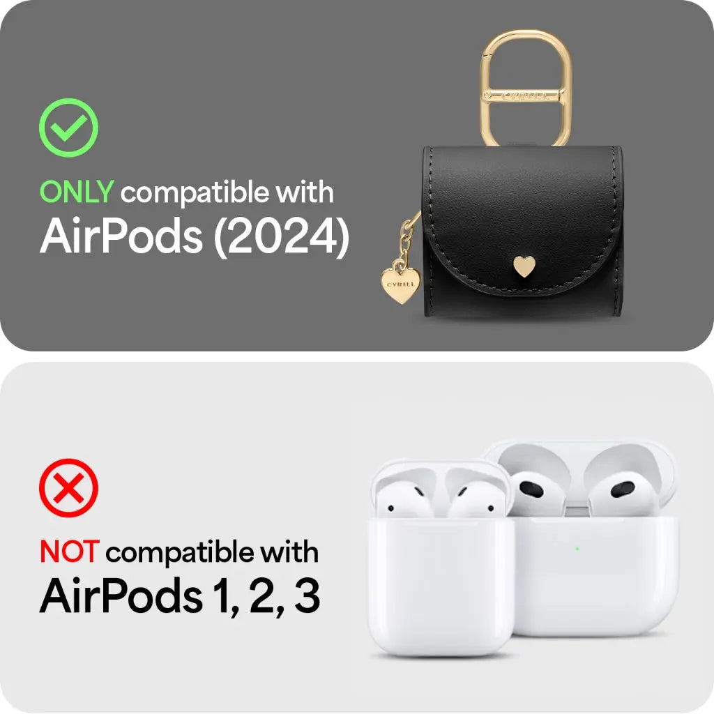 Cyrill AirPods 4th Gen Case (2024) Spigen Sub Brand Mini Bag With Leather Strap Casing AirPods 4 Cover AirPods 4 Casing