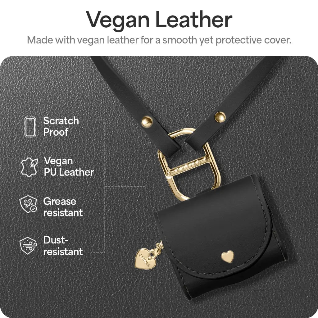 Cyrill AirPods 4th Gen Case (2024) Spigen Sub Brand Mini Bag With Leather Strap Casing AirPods 4 Cover AirPods 4 Casing