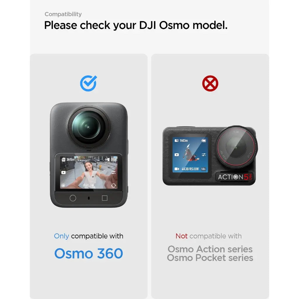 DJI Osmo 360 Screen Protector Glas.tR Slim