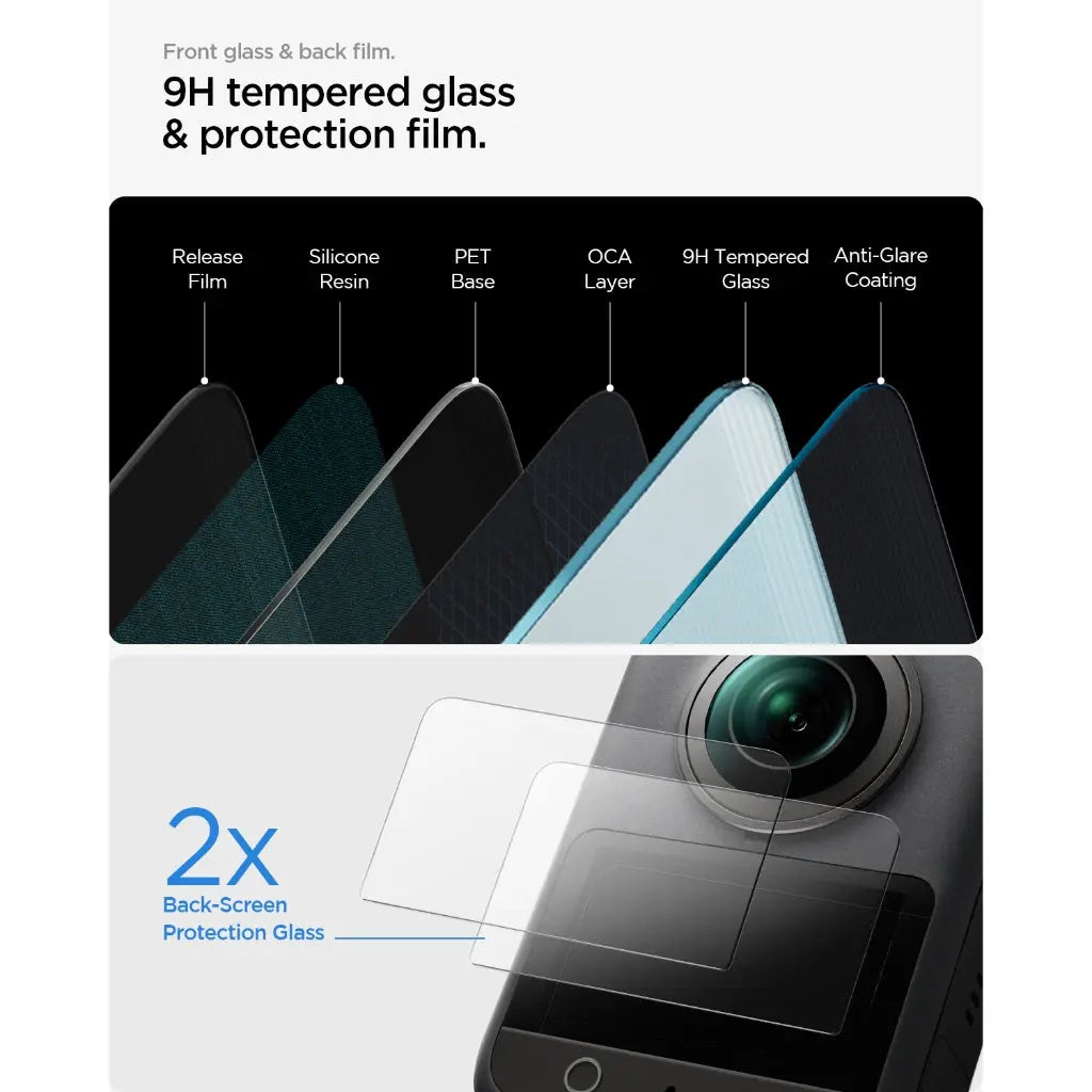 DJI Osmo 360 Screen Protector Glas.tR Slim