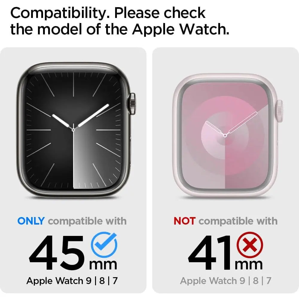 [Full Screen Cover] Apple Watch Case Series 9 8 7 45mm Ultra Hybrid