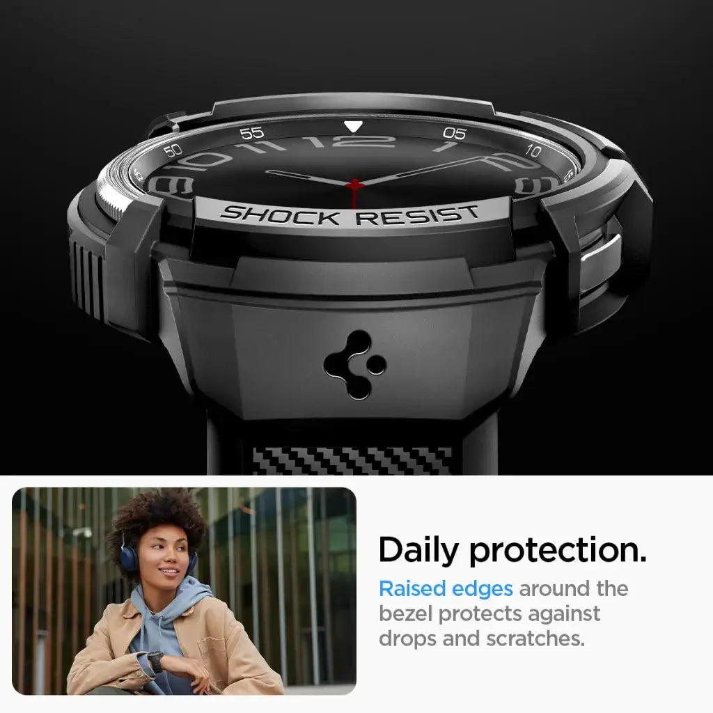 Galaxy Watch 6 Classic Case (43mm) Rugged Armor Pro