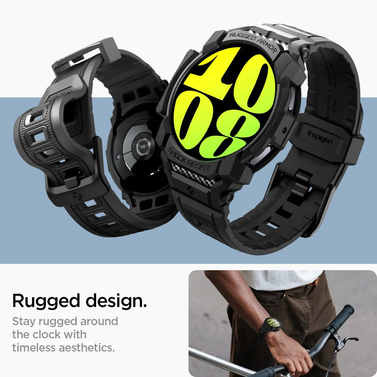 Galaxy Watch 7 Case (44mm) Rugged Armor Pro - Spigen Singapore