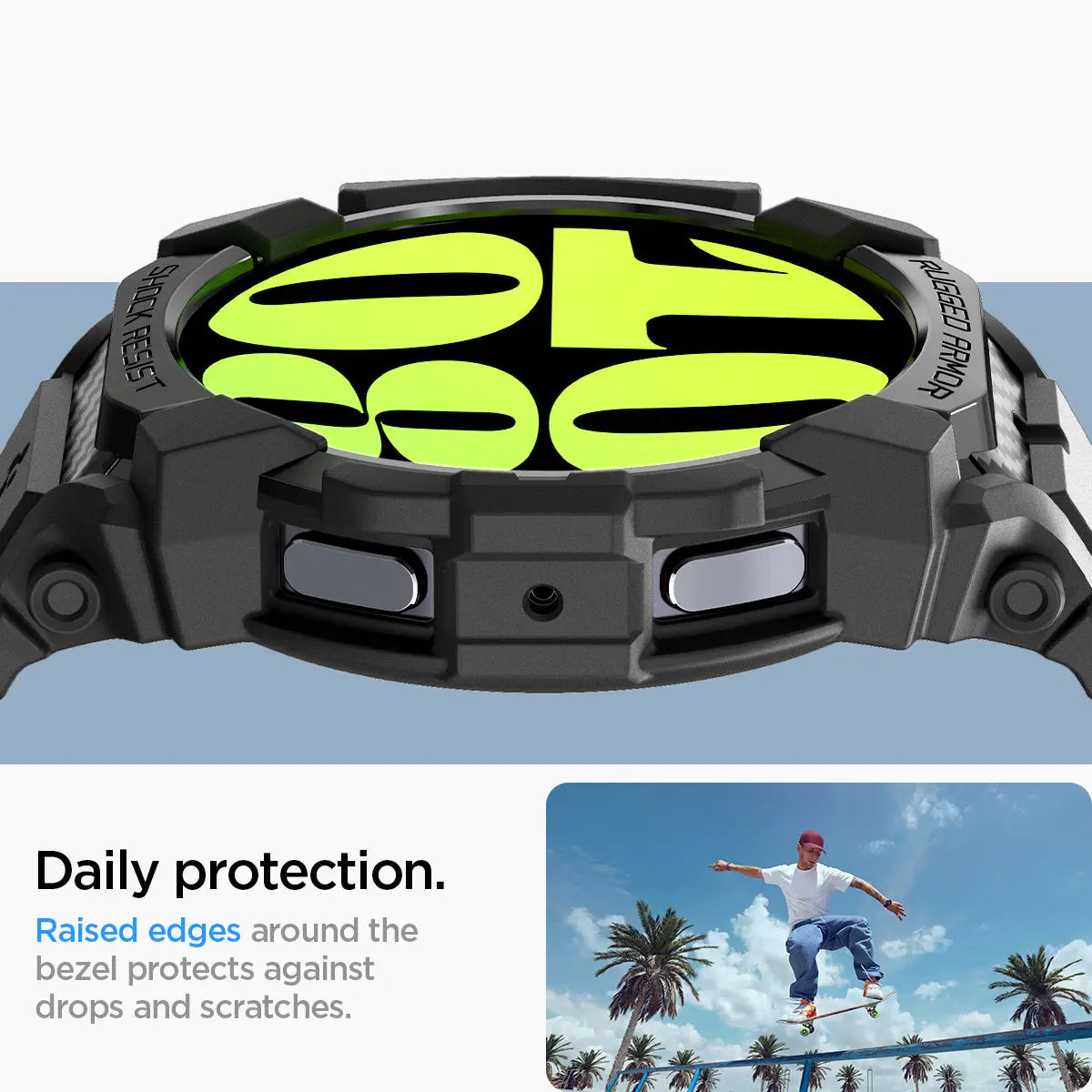 Galaxy Watch 7 Case (44mm) Rugged Armor Pro - Spigen Singapore