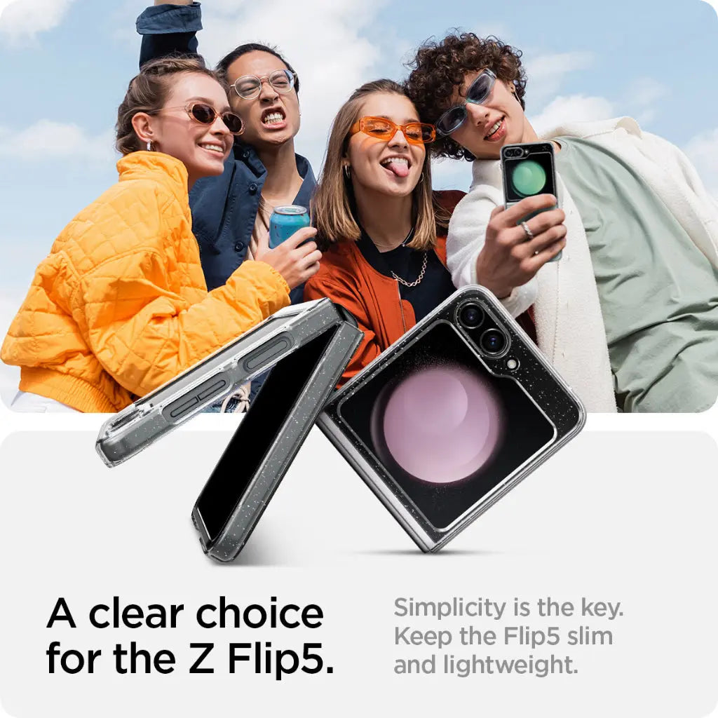 Galaxy Z Flip 5 Case Air Skin Glitter