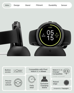 Google Pixel Watch 5 / 4 (41mm) Case Liquid Air with Stand