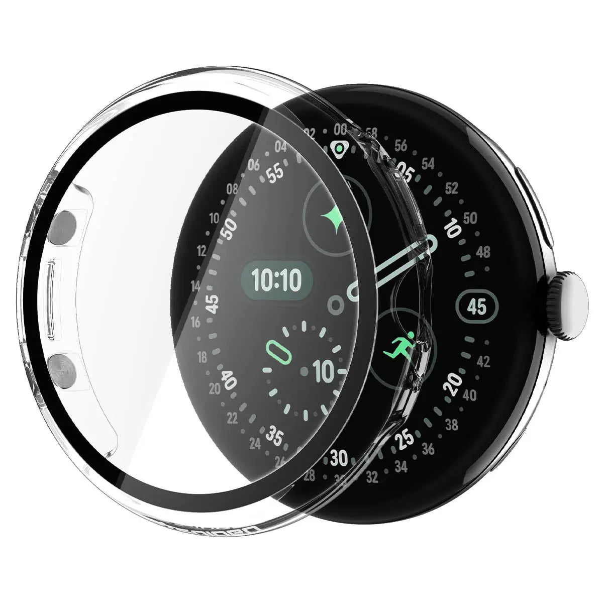 Google Pixel Watch 5 / 4 (41mm) Case Thin Fit 360 with Tempered Glass