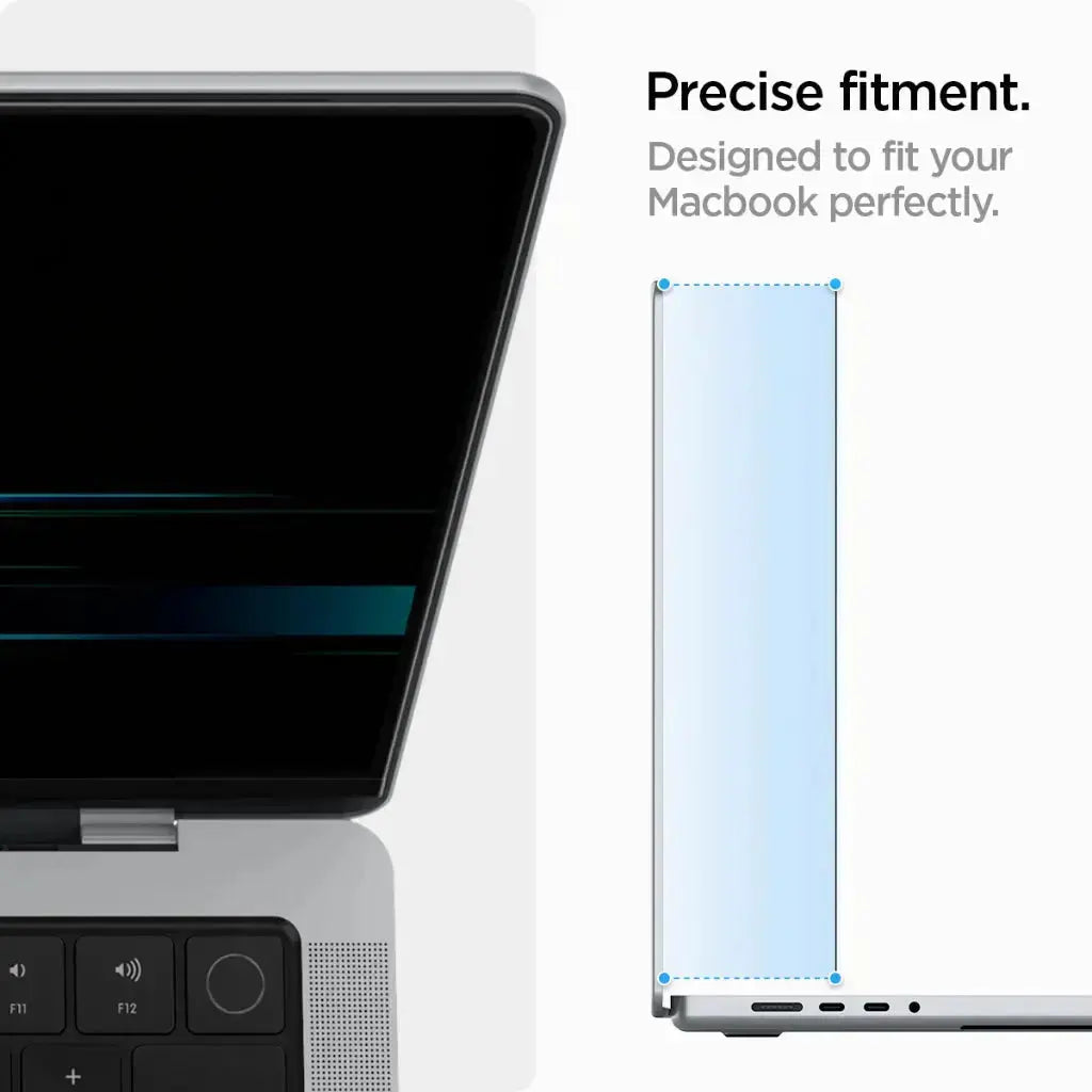 Spigen MacBook Pro 14 inch (M4 / M4 Pro / M4 Pro Max / M3 / M2 / M1) Privacy Screen Protector SafeView Tempered Glass