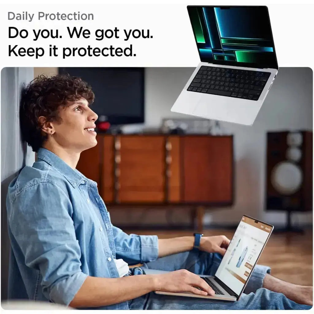 MacBook Pro 14-inch (2024 / 2023 / 2021) Screen Protector Tempered Glass - Spigen Singapore