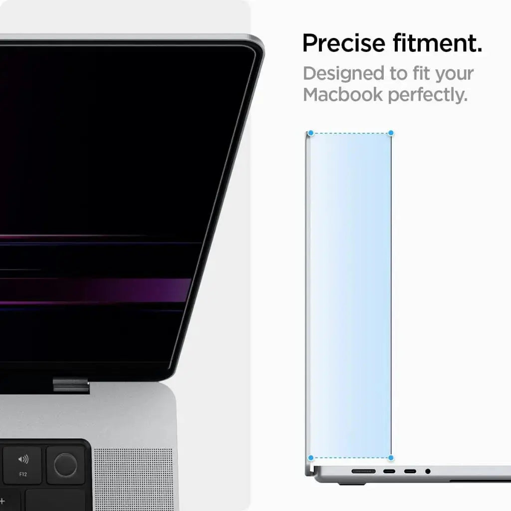 Spigen MacBook Pro 16 inch (2024/2023/2021) Privacy Screen Protector SafeView Tempered Glass MacBook Screen Protector
