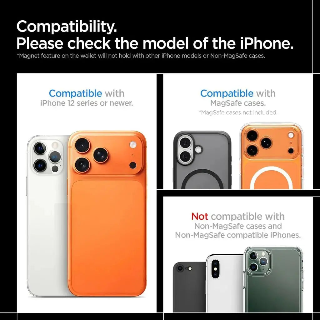 Spigen Magnetic Card Holder Tough Armor Pro Card Holder Wallet (5 Cards) iPhone 17/16/15/14/13/12