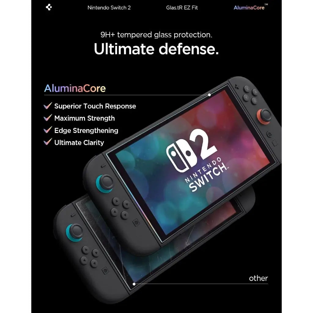 Nintendo Switch 2 Screen Protector Glas.tR EZ Fit Pro [2 Pack]