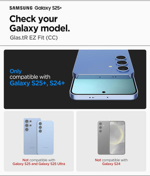 [2 Pack] Galaxy S25+ / S24+ Screen Protector Glas.tR EZ Fit