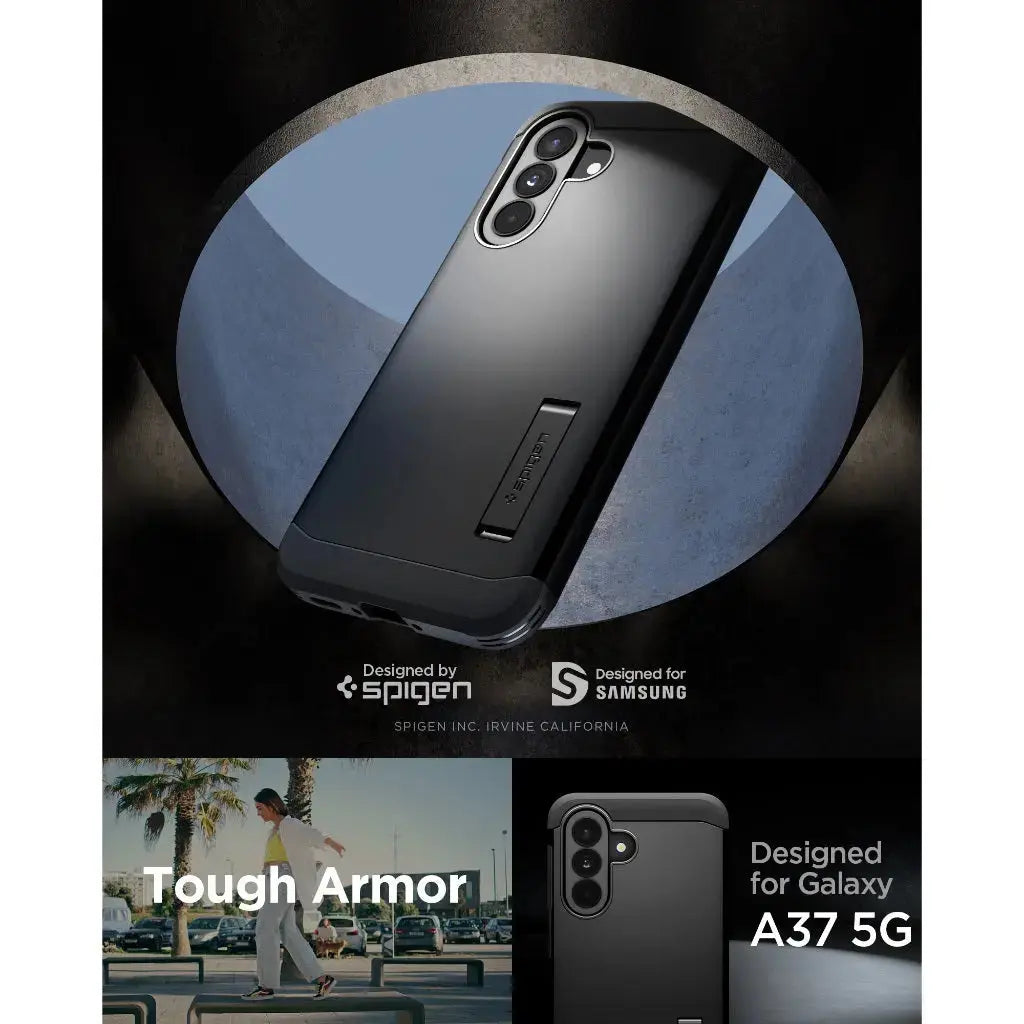 Spigen Samsung A37 5G Case Tough Armor with Kickstand Extreme Drop Protection Galaxy A37 Casing