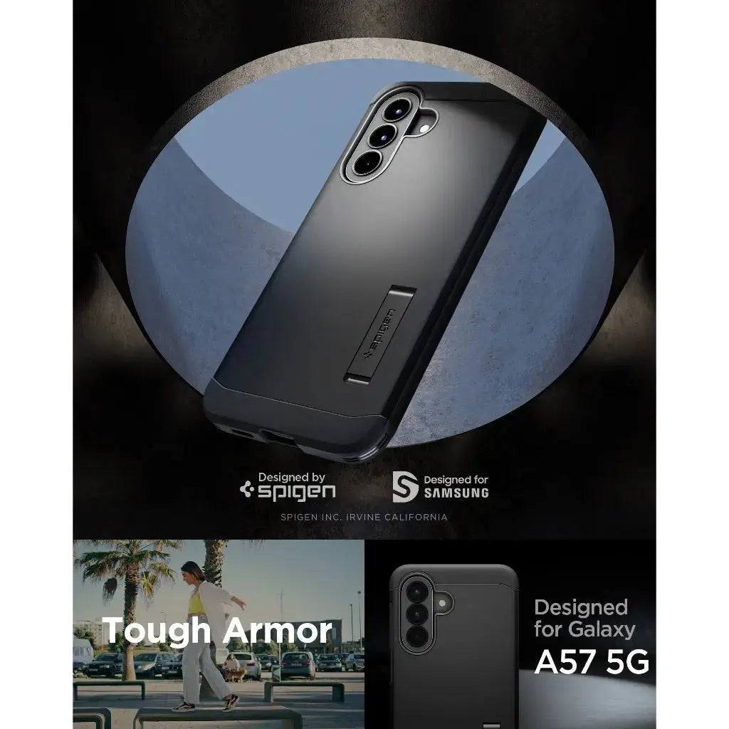 Spigen Samsung A57 5G Case Tough Armor with Kickstand Extreme Drop Protection Galaxy A57 Casing