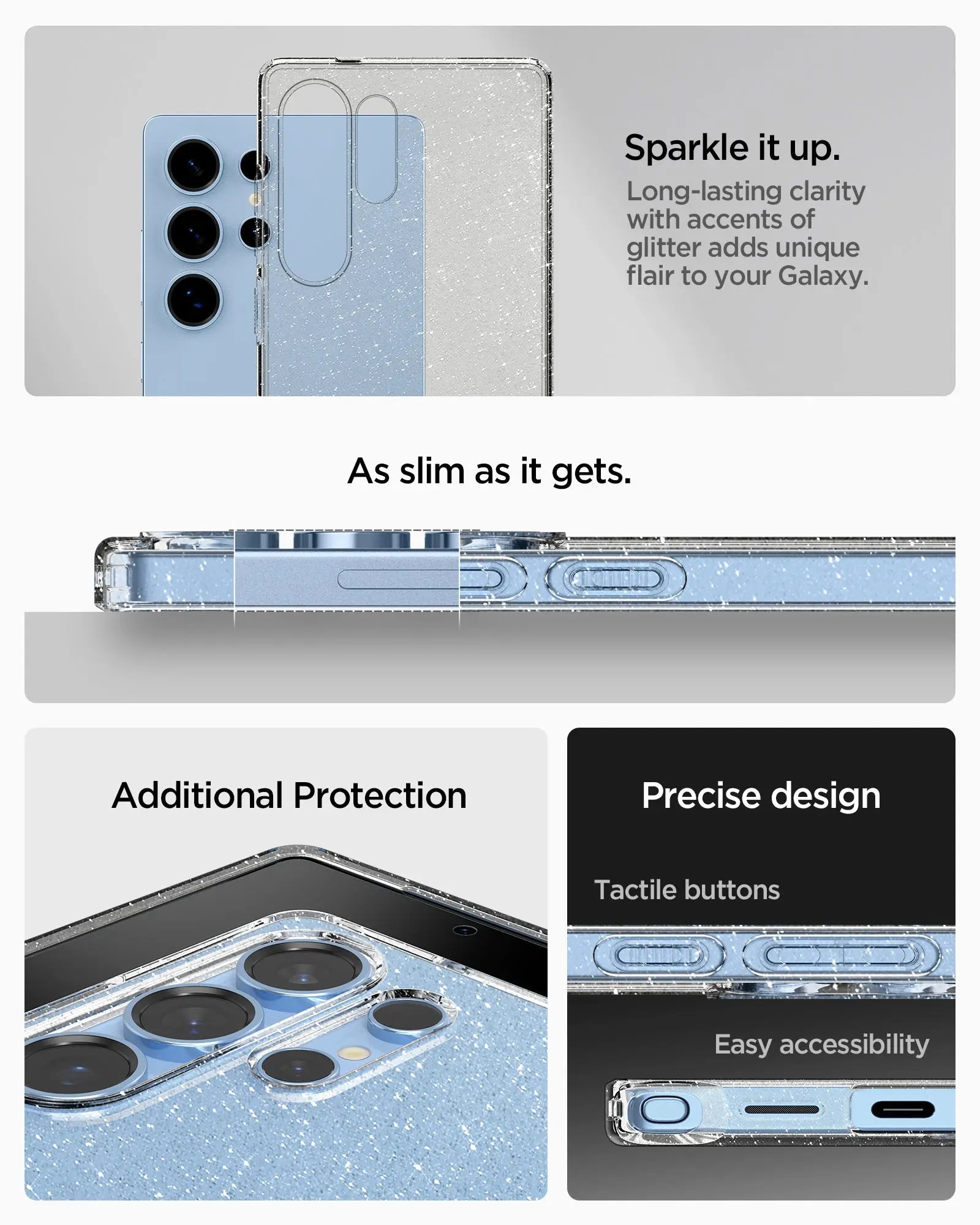 Samsung S25 Ultra Case Liquid Crystal Glitter