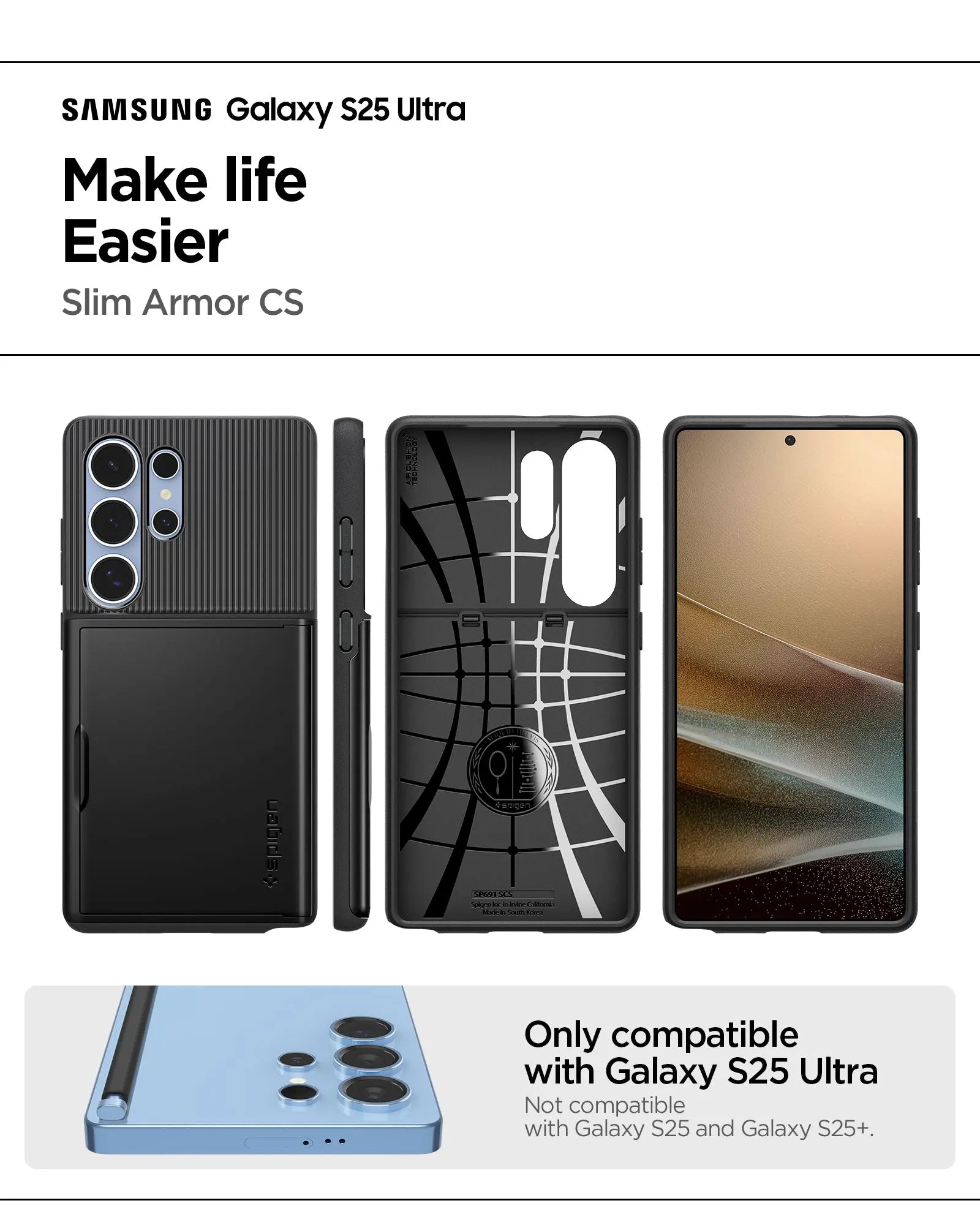 Samsung S25 Ultra Case Slim Armor CS - Spigen Singapore