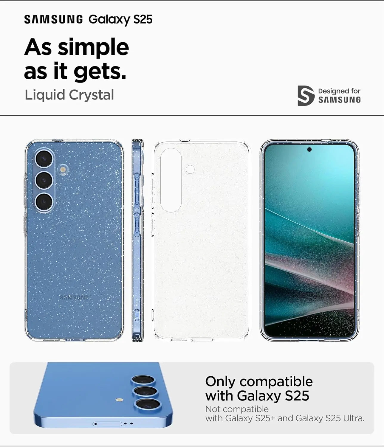 Samsung S25 case Liquid Crystal Glitter