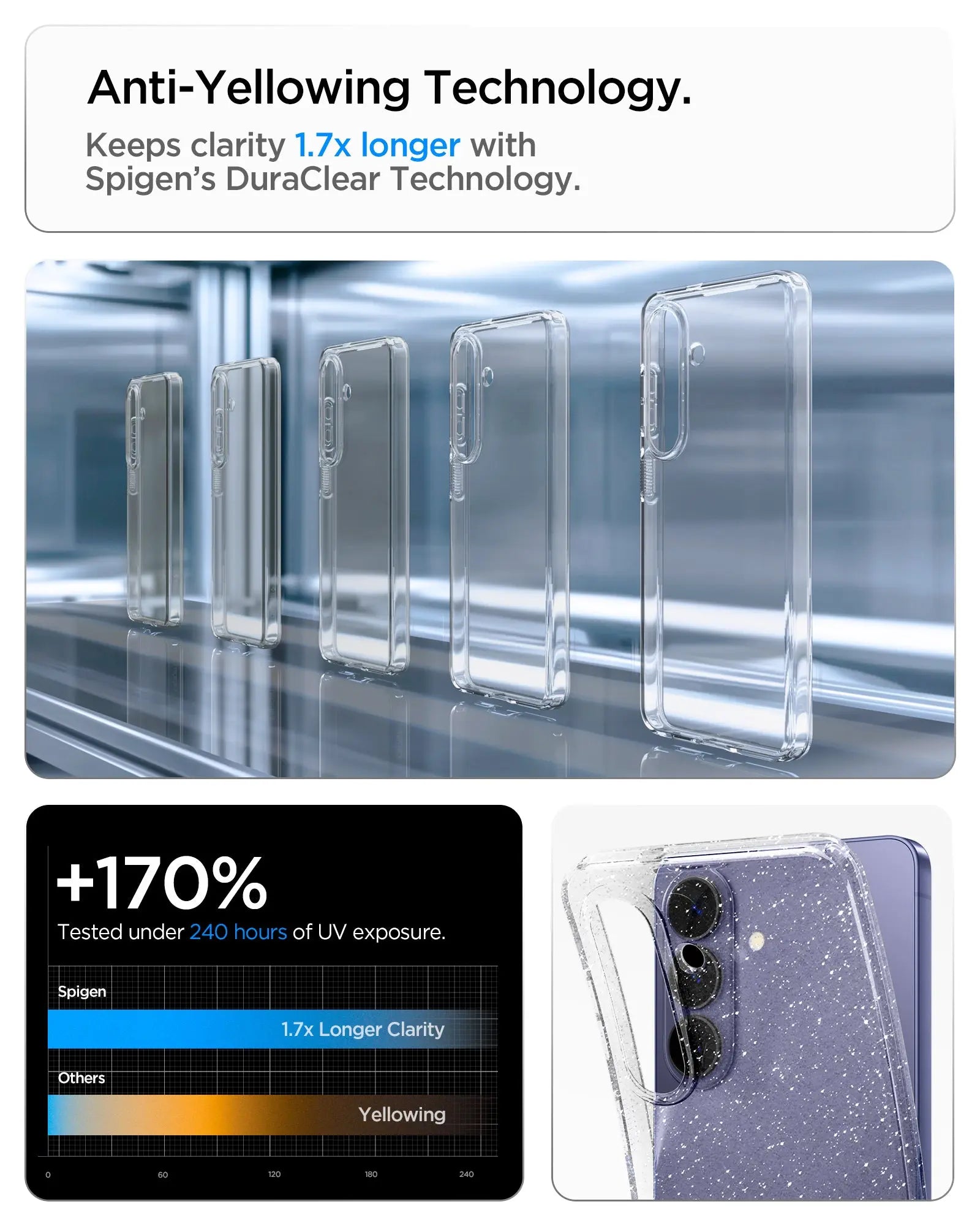 Samsung S26 Case 6.3" Liquid Crystal Glitter