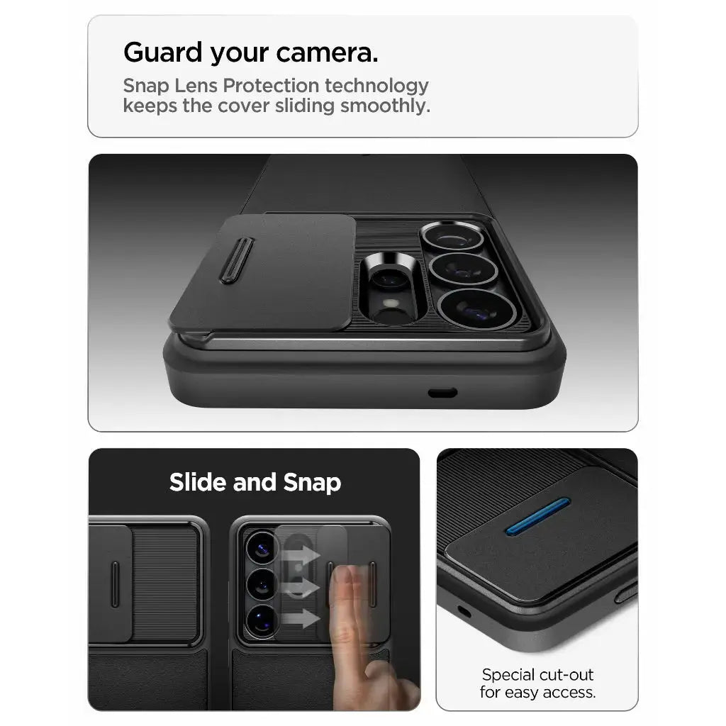 Spigen Samsung S26 Ultra Case 6.9" Optik Armor Camera Cover Galaxy S26 Ultra Casing Camera Protector