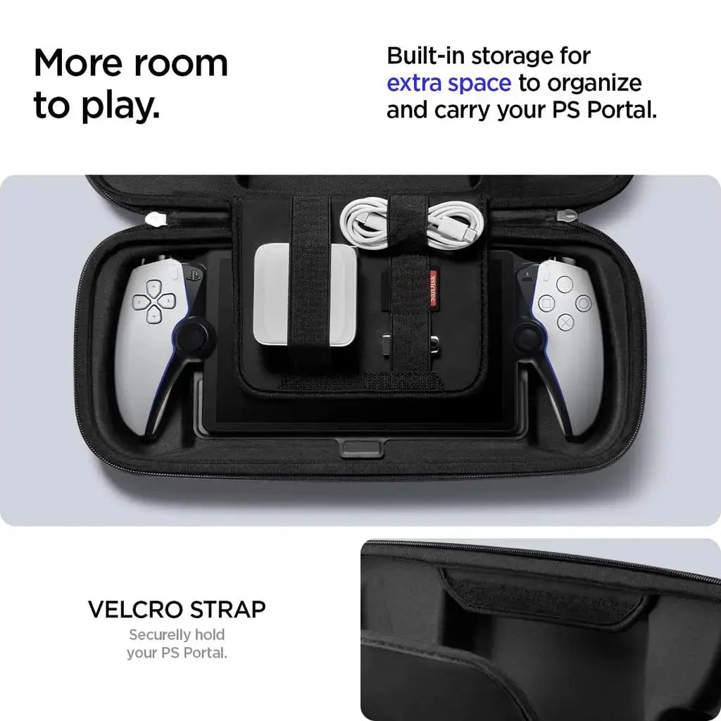 Spigen Sony PlayStation Case Rugged Armor Pro Travel Pouch Hard Case Pouch Bag Pouch Organiser