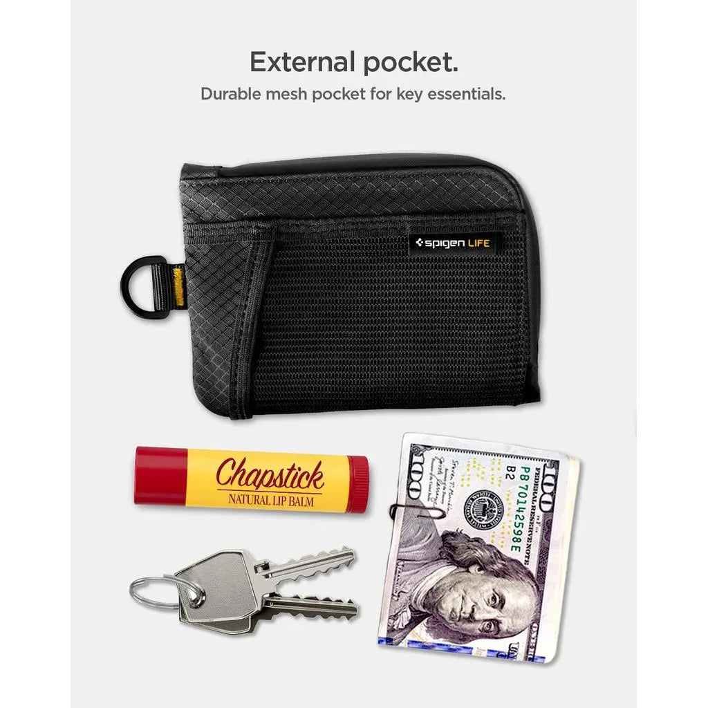 Spigen 10 Cards RFID Blocking Soft Card Holder Wallet Slim Wallet Waterproof Lightweight LF300