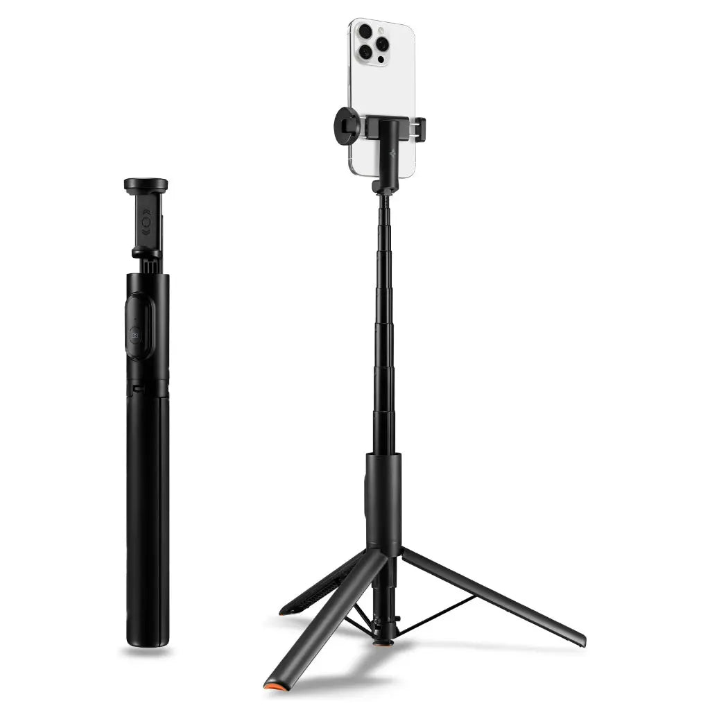 Spigen 146cm Selfie Stick Tripod S541W Auto Open Phone Stand Selfie Stick Rechargable Remote Phone Holder Stand