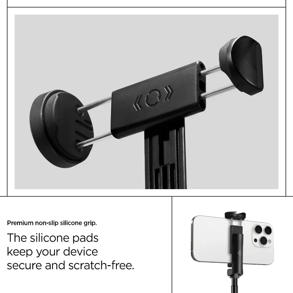 Spigen 146cm Selfie Stick Tripod S541W Auto Open Phone Stand Selfie Stick Rechargable Remote Phone Holder Stand