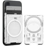 Spigen 3 Cards Magnetic Wallet Ultra Hybrid MagFit+ Dual Side Magnetic Card Holder for iPhone