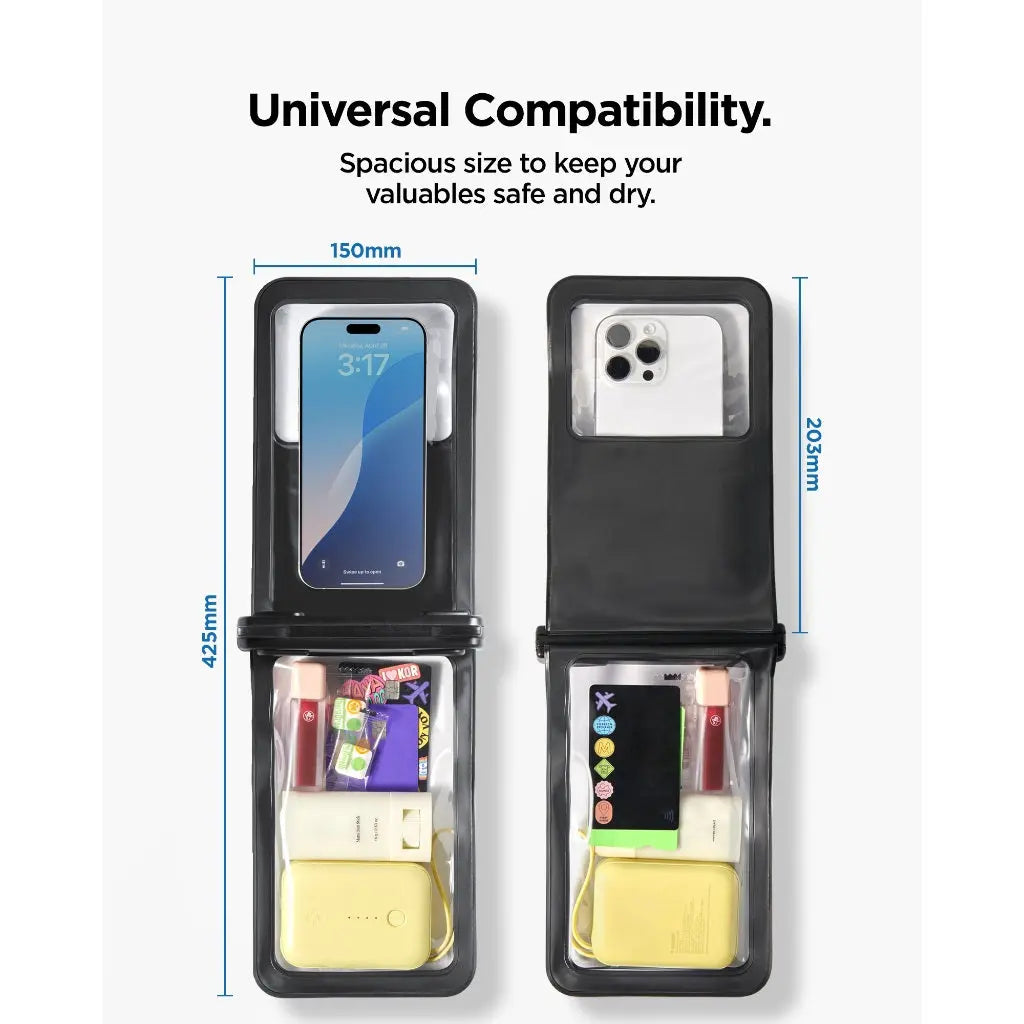 Spigen A603 Dual Pocket Waterproof Phone Case Waterproof Phone Pouch Waterproof Pouch Waterproof Handphone Pouch