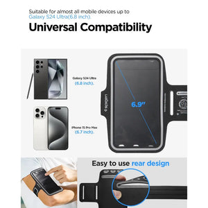 Spigen A703 Dynamic Shield Running Armband Waterproof Pouch Wrist Band Sweatproof Running Phone Holder Phone Armband