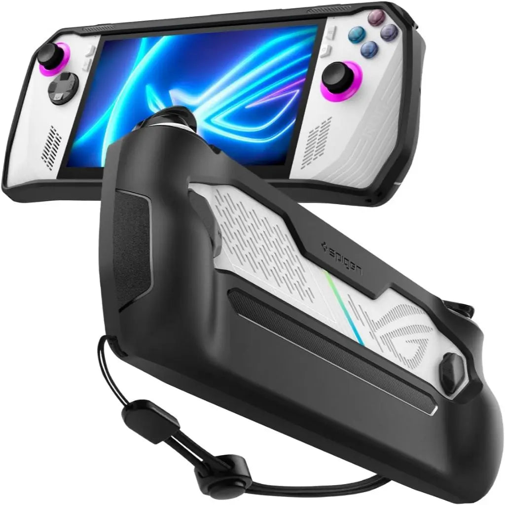Spigen ASUS ROG Ally (2023) Case Rugged Armor Black Casing Mil-Grade Protection Car-inspired Design Cover