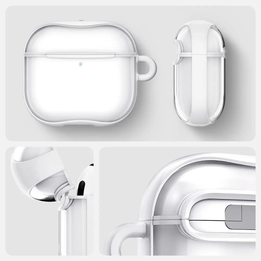 Spigen AirPods 4th Gen (2024) Case Ultra Hybrid Wireless Earbuds Casing Drop Protective Clear Case Airpods 4 Cover