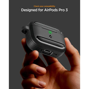 Spigen Apple AirPods Pro 3 Case (2025) Rugged Armor AirPods Pro 3 Cover Wireless Earbuds AirPods Pro 3 Casing