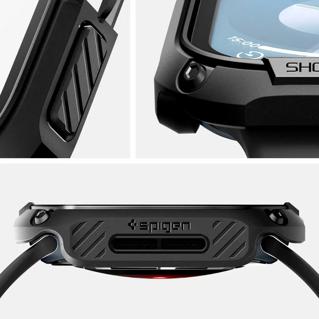 Spigen Apple Watch Case Series 10 (46mm) Tough Armor With Tempered Glass Apple Watch Cover Casing Apple Watch 10 Case