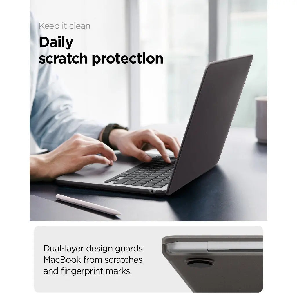 Spigen Case Airskin Frost For Macbook Air 13 inch case M5/M4/M3/M2 (2026 / 2025 / 2024 / 2022)