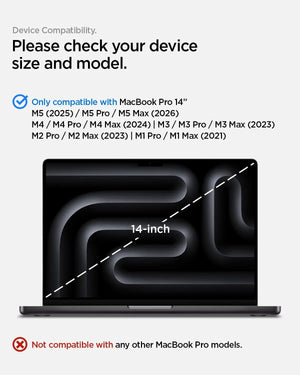 Spigen Case Thin Fit For Macbook Pro 14 inch case M5/M4/M3/M2/M1 (2026 / 2024 / 2023 / 2021)