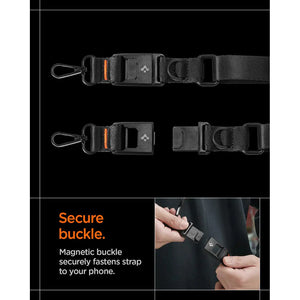 Spigen Crossbody Phone Strap Phone Lanyard Neck Strap Lanyard Strap Adjustable Wrist Strap DA30M
