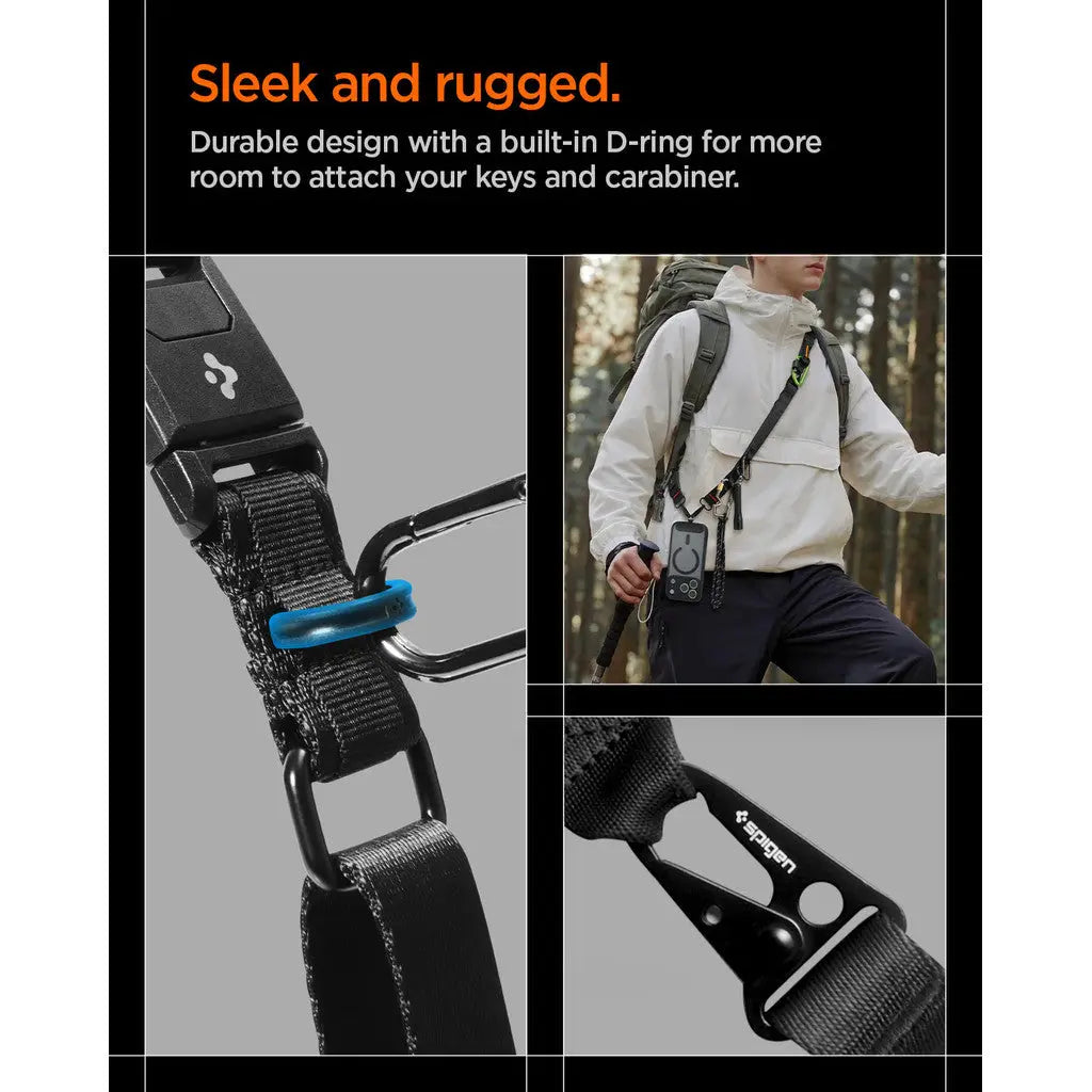 Spigen Crossbody Phone Strap Phone Lanyard Neck Strap Lanyard Strap Adjustable Wrist Strap DA30M